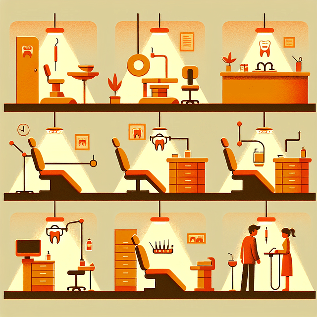 warm lighting in dentist office