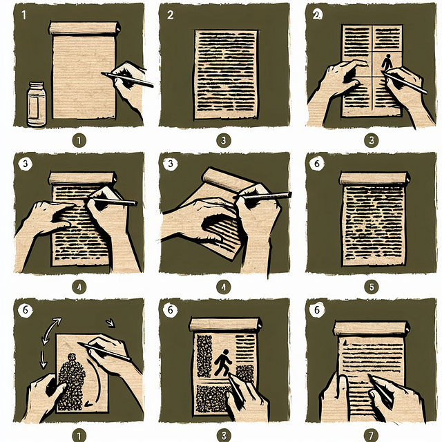 handwritten note on recycled paper