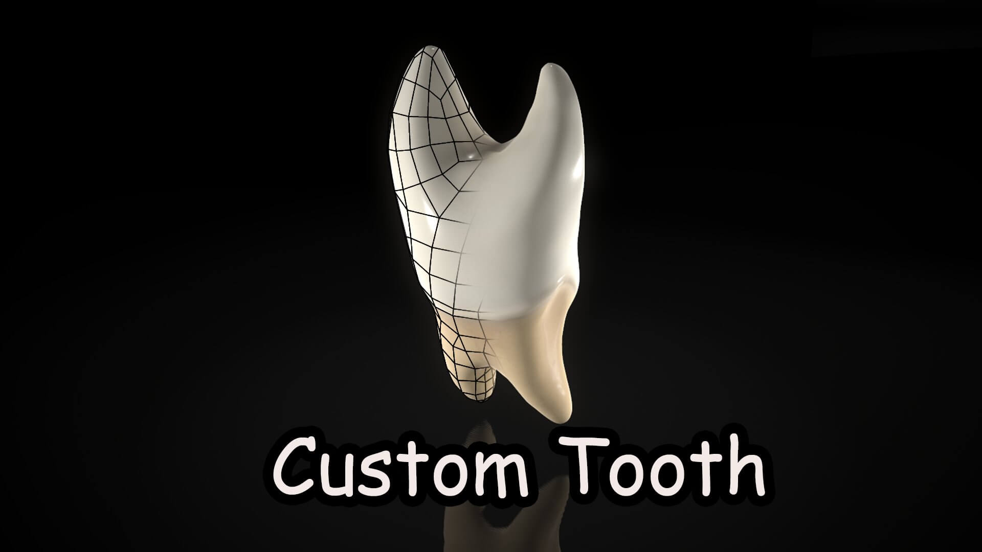 engraved tooth model