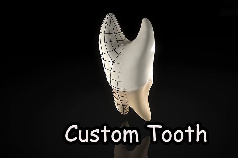 engraved tooth model
