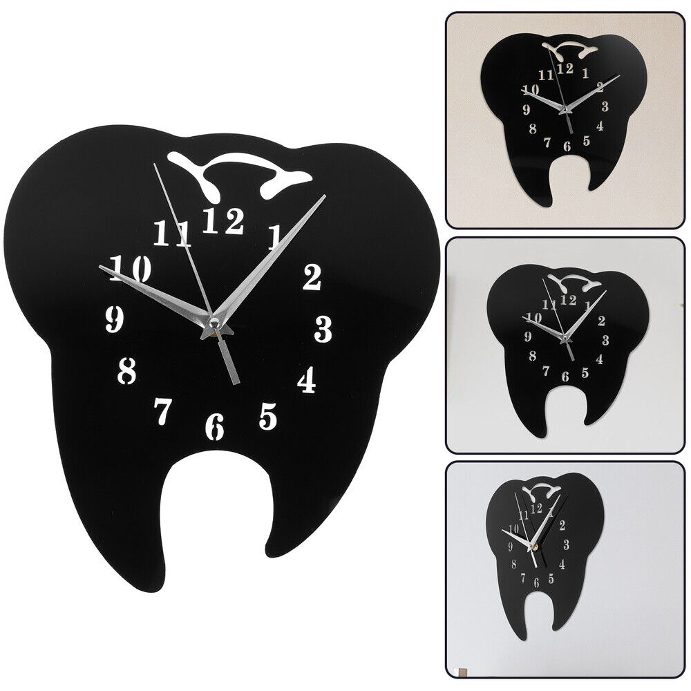 tooth shaped wall clock