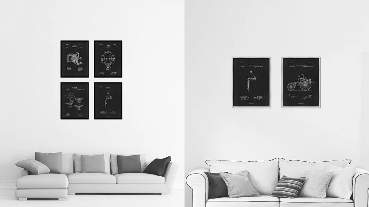 dental patent prints framed