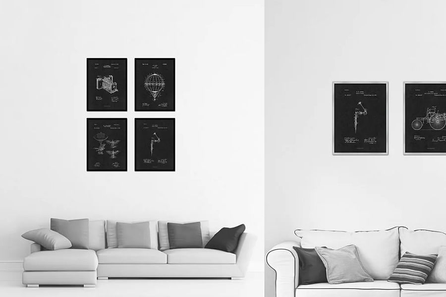 dental patent prints framed