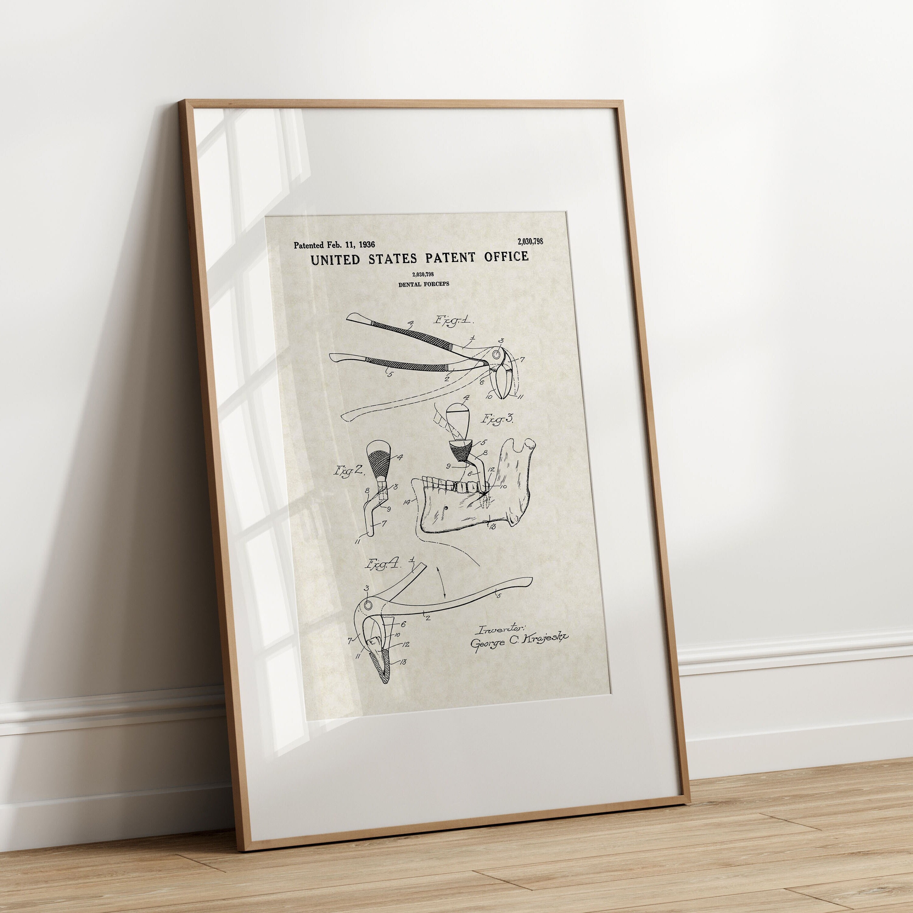 Dental Patent Wall Art
