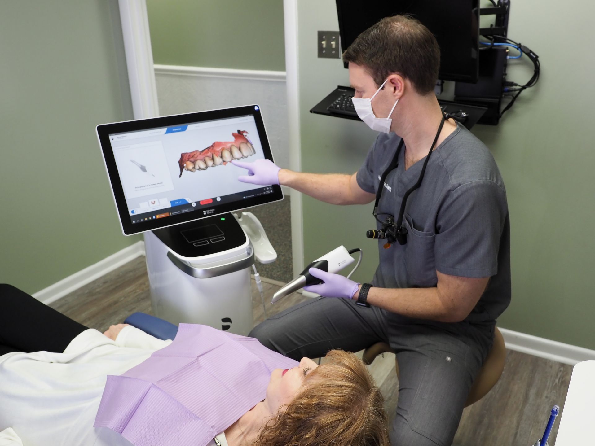 Intraoral camera dental use