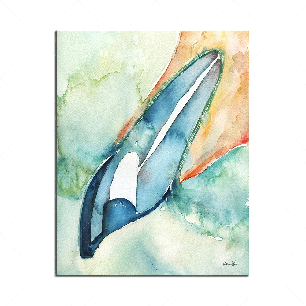 tooth anatomy watercolor painting