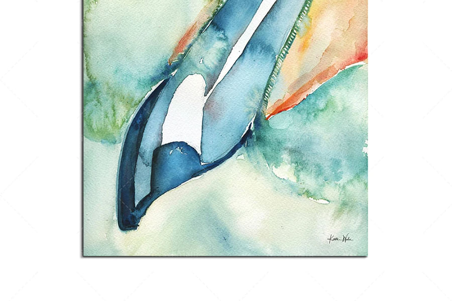 tooth anatomy watercolor painting