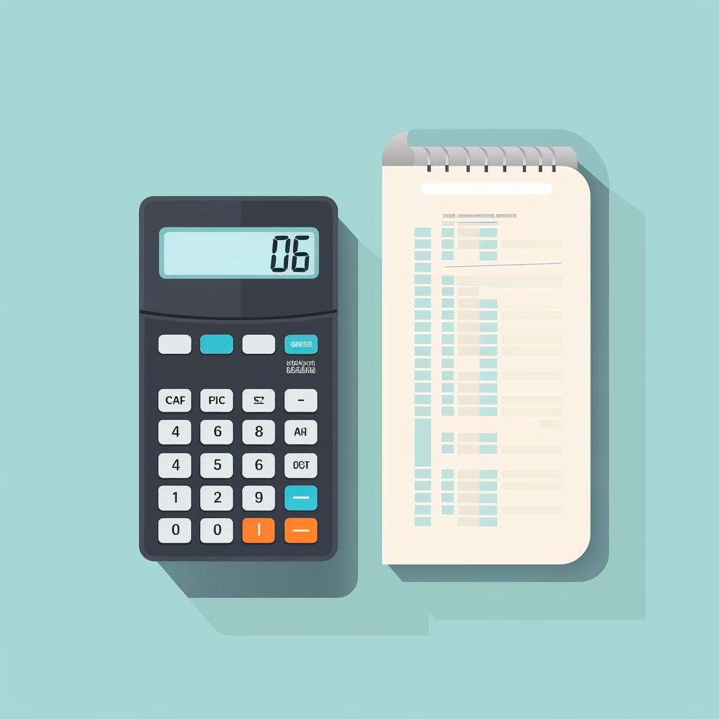 Calculator and dental price list