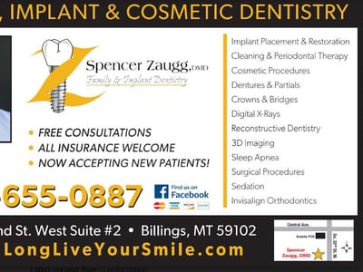 Dr. Spencer Zaugg, Family & Implant Dentistry